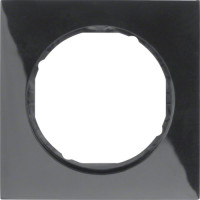 Рамка 1-постова, колір чорний, глянець, пластик, R.3 Berker 10112245