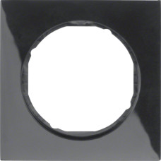 Рамка 1-постова, колір чорний, глянець, пластик, R.3 Berker 10112245