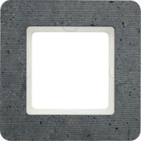 Рамка 1-постовая, цвет серый, матовый, бетон текстурированный, Q.7 Berker 10116020