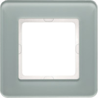 Рамка 1-постова, колір полярна білизна, глянець, скло, Q.7 Berker 10116079