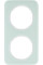 Рамка 2-постова, колір полярна білизна, глянець, скло, R.1 Berker 10122109