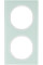 Рамка 2-постова, колір полярна білизна, глянець, скло, R.3 Berker 10122209