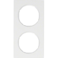 Рамка 2-постова, колір полярна білизна, глянець, пластик, R.3 Berker 10122289