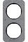 Рамка 2-постова, колір сірий/чорний, глянець, бетон, R.1 Berker 10122374
