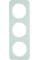 Рамка 3-постова, колір полярна білизна, глянець, скло, R.1 Berker 10132109