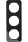 Рамка 3-постова, колір чорний, глянець, скло, R.1 Berker 10132116