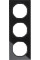 Рамка 3-постова, колір чорний, глянець, скло, R.3 Berker 10132216