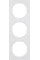 Рамка 3-постова, колір полярна білизна, глянець, пластик, R.3 Berker 10132289