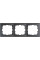 Рамка 3-постова, колір антрацит, матовий, пластик, S.1 Berker 10139949