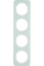 Рамка 4-постова, колір полярна білизна, глянець, скло, R.1 Berker 10142109