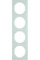 Рамка 4-постова, колір полярна білизна, глянець, скло, R.3 Berker 10142209