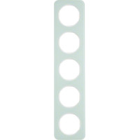 Рамка 5-постовая, цвет полярная белизна, глянец, стекло, R.1 Berker 10152109