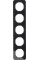 Рамка 5-постова, колір чорний, глянець, скло, R.1 Berker 10152116