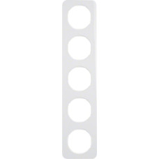 Рамка 5-постова, колір полярна білизна, глянець, пластик, R.1 Berker 10152189