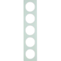 Рамка 5-постова, колір полярна білизна, глянець, скло, R.3 Berker 10152209