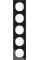 Рамка 5-постова, колір чорний, глянець, скло, R.3 Berker 10152216