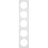 Рамка 5-постова, колір полярна білизна, глянець, пластик, R.3 Berker 10152289