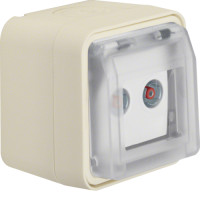 Розетка антенна, 2 отвори, прохідна, IP55, біла, W.1 Berker 12033522