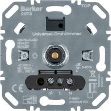 Диммер поворотний, універсальний 20-210Вт, LED 3-60Вт, 230В Berker 2973