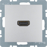 HDMI-розетка, колір алюміній, матовий, S.1 Berker 3315421404