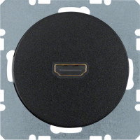HDMI-розетка, колір чорний, глянець, R.x Berker 3315422045
