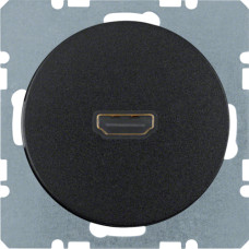HDMI-розетка, колір чорний, глянець, R.x Berker 3315422045