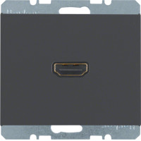 HDMI-розетка, цвет антрацит, матовый, K.1 Berker 3315427006