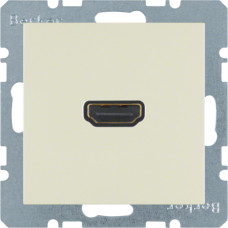 HDMI-розетка, колір слонова кістка, глянець, S.1 Berker 3315428982