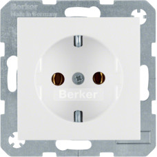 Розетка з з/к, 16А/250В, колір пол.білизна, матовий, S.1 Berker 47431909