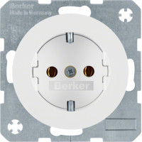 Розетка з з/к, 16А/250В, колір пол.білизна, глянець, R.x Berker 47432089