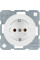 Розетка з з/к, 16А/250В, колір пол.білизна, глянець, R.x Berker 47432089