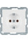 Розетка з з/к, 16А/250В, колір пол.білизна,бархатний лак, Q.х Berker 47436089