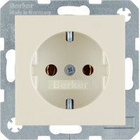Розетка с з/к, 16А/250В, цвет слоновая кость, глянец, S.1 Berker 47438982