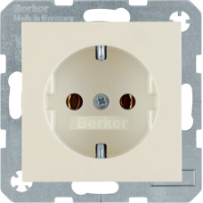 Розетка з з/к, 16А/250В, колір слонова кістка, глянець, S.1 Berker 47438982
