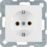 Розетка с з/к, 16А/250В, цвет пол.белизна, глянец, S.1 Berker 47438989