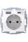 Розетка с з/к, 16А/250В + 2хUSB/3A, А-С, цвет пол.белизна, глянец, S.1 Berker 48048989