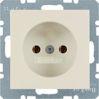 Розетка без з/к, 16А/250В, колір слонова кістка, глянець, S.1 Berker 6167038982