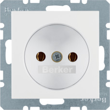 Розетка без з/к, 16А/250В, колір пол.білизна, глянець, K.1 Berker 6167157009