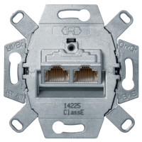 Розетка UAE 8/8-полюсн. экранированная, Кат.6е, двойная, Berker WDF410866