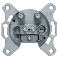 Розетка антенная отдельная, 4 отверстия, Berker WDF4589