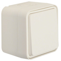 Перемикач IP55, білий, 10АX/250В W.1 Berker WNC001B