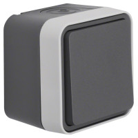 Выключатель крестовидный IP55, серый, 10АX/250В W.1 Berker WNC010
