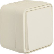 Вимикач кнопковий 1-клавішний IP55, білий, 10АX/250В W.1 Berker WNC020B