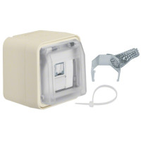 Розетка UAE 8-полюсн. экранированная, Кат.6 класс E, IP55, белая, W.1 Berker WNC226B
