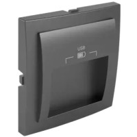 Центральна панель USB, 20град, Графіт APOLO 5000 Efapel 50673 TGR