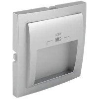 Центральна панель USB, 20град, Срібло APOLO 5000 Efapel 50673 TPR