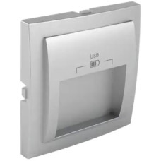 Центральна панель USB, 20град, Срібло APOLO 5000 Efapel 50673 TPR