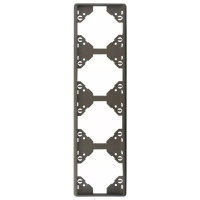 Рамка 4-постовая, Вертикальная, Графит матовый APOLO 5000 Efapel 50942 TGR