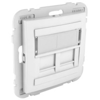 Центральная панель розетки компьютерной под два RJ45, Белый LOGUS 90 Efapel 90442 SBR