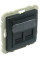 Центральна панель розетки комп'ютерної під два RJ45, Графіт LOGUS 90 Efapel 90442 SIS